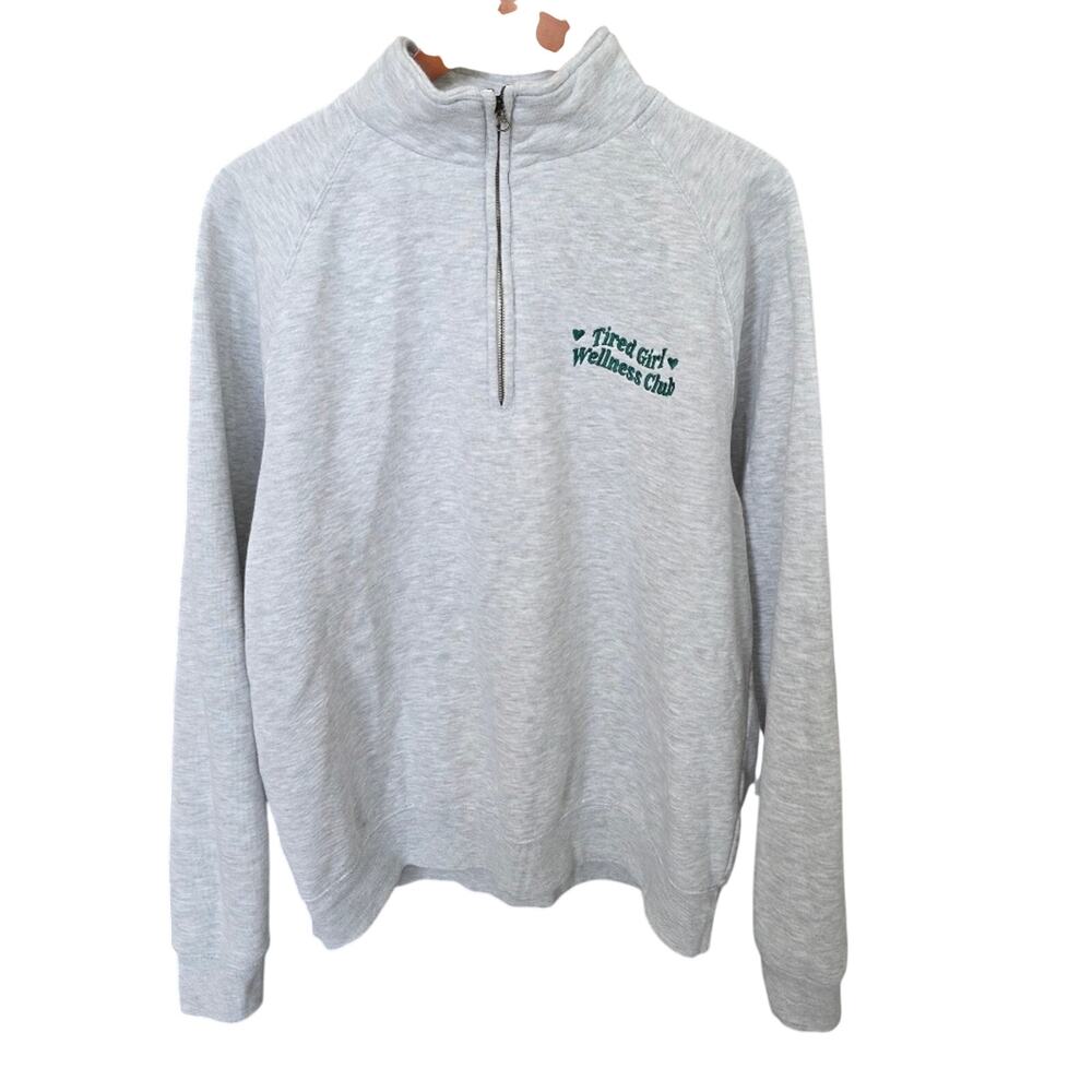 Fruit Of The Loom Premium Sweat Gray Crewneck Sweatshirt Size XL